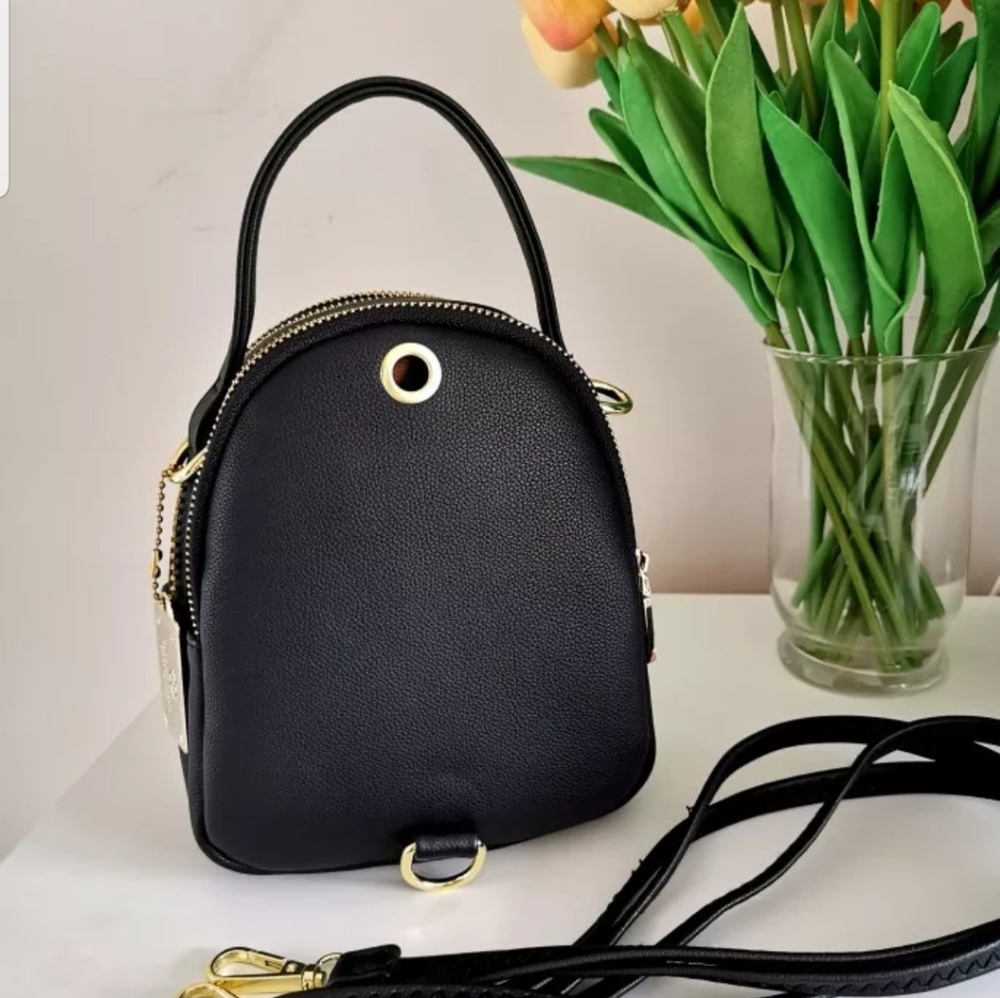 SOLD !!! PIERRE LOUES MINI BLACK BACKPACK - Picture 3 of 16